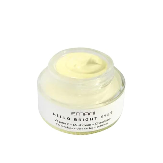 Emani Hello Bright Eyes - Vitamin C Super Eye Cream - Caffeine and Turmeric, Anti-Aging Eye Cream for Dark Circles, Puffiness, Wrinkles, Firming, Hydrating & Smoothing - Reduce Fine Lines 1 oz 30ml