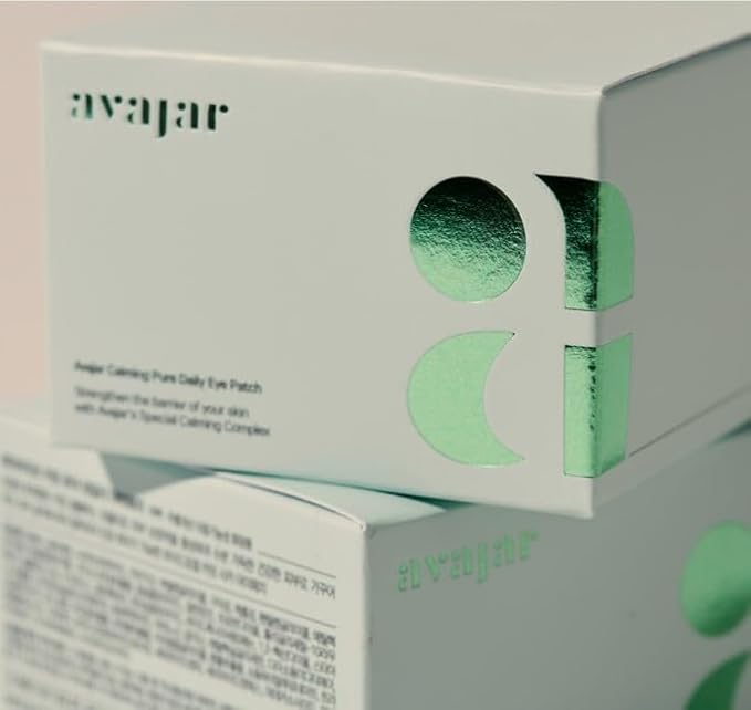 Avajar Calming Daily Eye Patch (90Pcs) - Soothing Korean Skincare Under-Eye, Smile Line Hydrogel Masks with Hyaluronic Acid, Niacinamide & Centella, K-Beauty Mask for Hydration & Relaxation