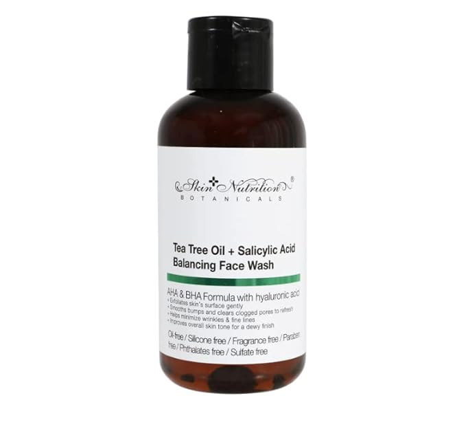 Skin Nutrition Botanicals Tea Tree Oil & Salicylic Acid Balancing Face Wash, 1 oz.