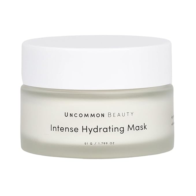 Intense Hydrating Mask - Moisturizing Face Mask with Shea Butter - All Skin Types, Vegan, Cruelty Free, Fragrance Free, 1.799 OZ