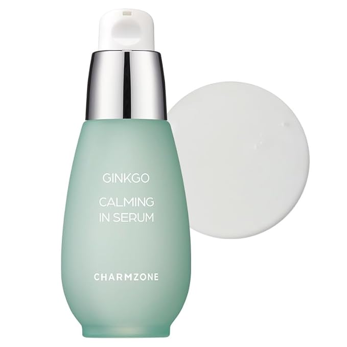 CHARMZONE Ginkgo Calming-in Serum – Korean Skincare for Sensitive Skin | Soothing & Hydrating Face Serum with Ginkgo Leaf Extract & Flavonoids for Protection & Revitalization (1.01 fl oz /30 ml)