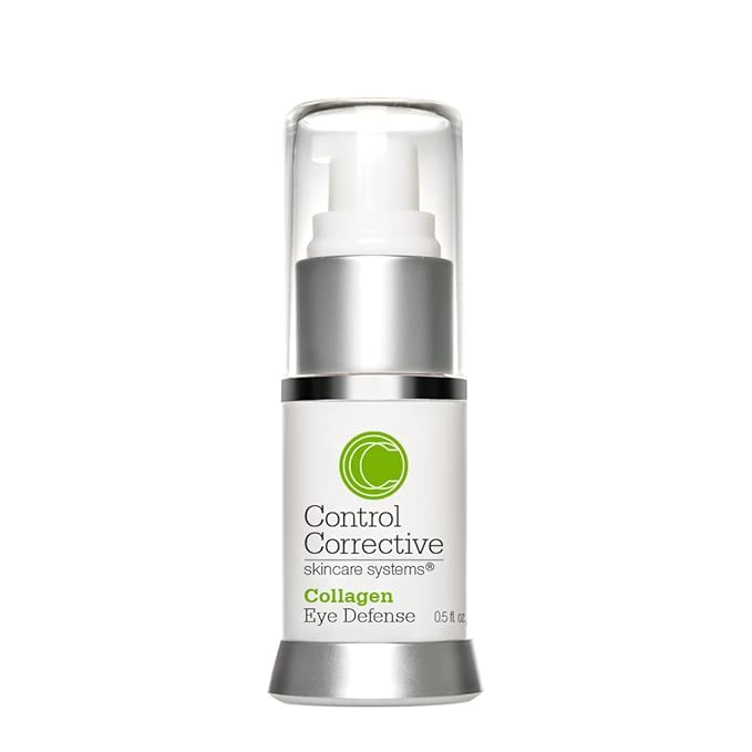 CONTROL CORRECTIVE Collagen Eye Defense, .5 Oz - Soothing & Hydrating Eye Cream, All Skin Types, Lightweight, Elastin, Wheat Germ, Hyaluronic Acid, Skin Brighteners Restore Smoothing To Delicate Areas