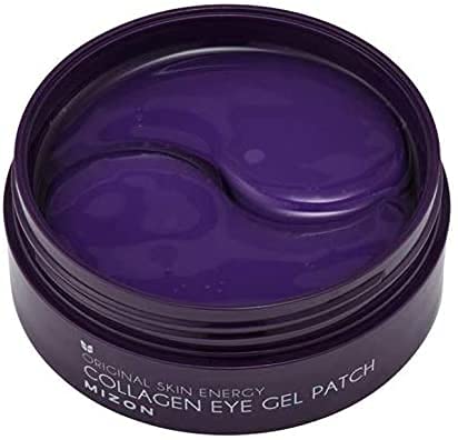 MIZON Collagen Eye Gel Patch with Hydrolyzed Collagen, Caviar, and Chamomile for Firming, Nourishment, and Wrinkle Care – 60pcs –