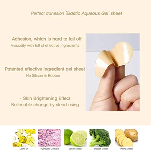 The Orchid Skin Eye Patch Skin Care Eye Masks for Dark Circles Korean Beauty 1oz Orchid Smoky Under Clear Eye Patch Pack of 10