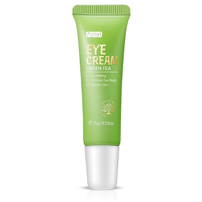 AKARY Green Tea Eye Care Cream Eliminate Eye Bag Dark Circles Tea Leaf Extract Eye Cream for Nourishing Eye Areas & Tightening the Skin