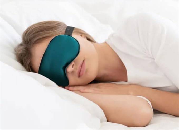 Heated Eye Mask, USB Eye Mask for Dry Eyes with Temperature & Timer Control, Warm Eye Compress Heating Pad for Sleep, Dry Eyes, Dark Circles, Puffy Eyes (Blackish Green)