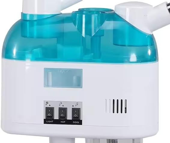 800W Nano Ionic Facial Steamer – Professional Home Spa Face Steamer for Deep Cleansing, Hydration & Sinus Relief | Fast Heating, Auto Shut-Off, Portable & Safe | US/AU Plug (White & Green)