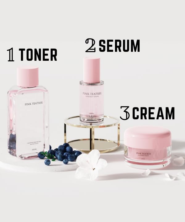 Pink Tea Tree Synergy Serum 30mL/Skin Moisturizer/Facial Moisturizers/1.01 Fl. Oz, CICA, Hyaluronic Acid and Niacinamide, Korean Skin Care, Hydrating