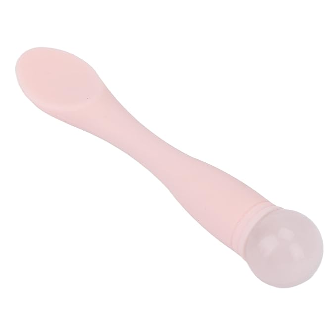 Eye Cream Spatula, Cosmetic Spoon Mini Makeup Spatula Spoon Beauty Scoop Eye Massage Wand Stick Professional Silicone Face Eye Cream Applicator Spatula for Skin Care Home Salon