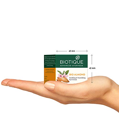 Biotique Bio Almond Soothing and Nourishing Eye Cream, 15 gm/.52 Oz.