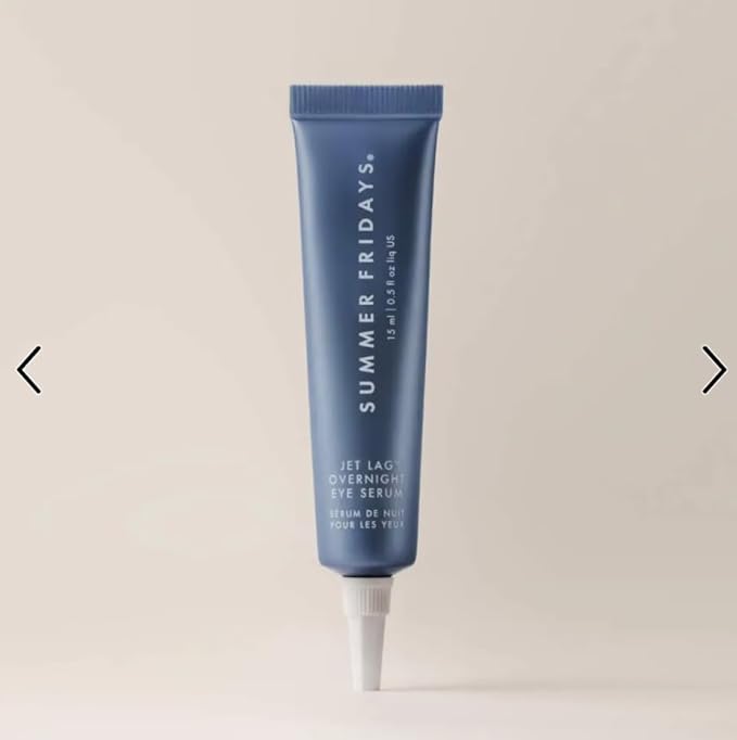 Summers Friday Jet Lag Overnight Eye Serum, Non-Comedogenic, Fine Line Reducing, 0.5 fl oz
