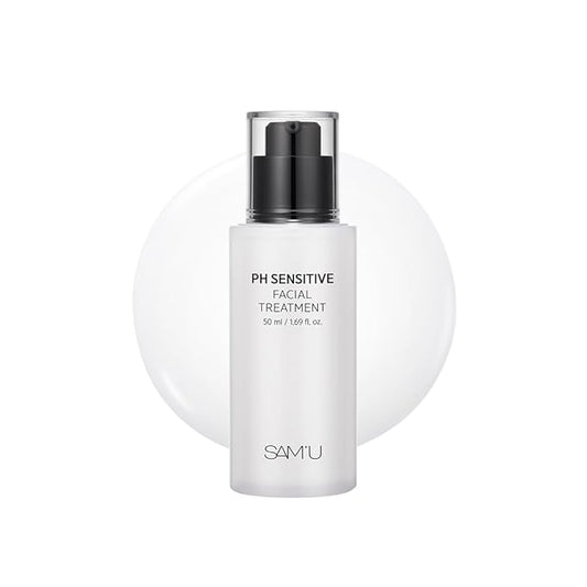 SAM'U pH Sensitive Facial Treatment – Nourishing, Hydrating Facial Treatment with Ceramides – Korean Skin Care Treatment Face Serum – 1.69 Fl Oz