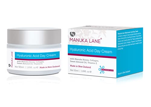 Manuka Lane Hyaluronic Acid Day Cream for Face and Neck with Oat Kernel Extract, Camellia Seed Oil & Sweet Almond Oil | Plant Based Formula | Carefully formulated to keep your skin young and healthy!
