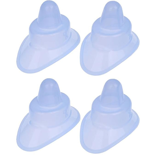 Kopida 4Pcs Silicone Eye Wash Cup with Scale, Reusable Eye Wash Cleaner Eyewash Soft Eye Bath Cup Eye Wash Cup For Elderly Women Men Children