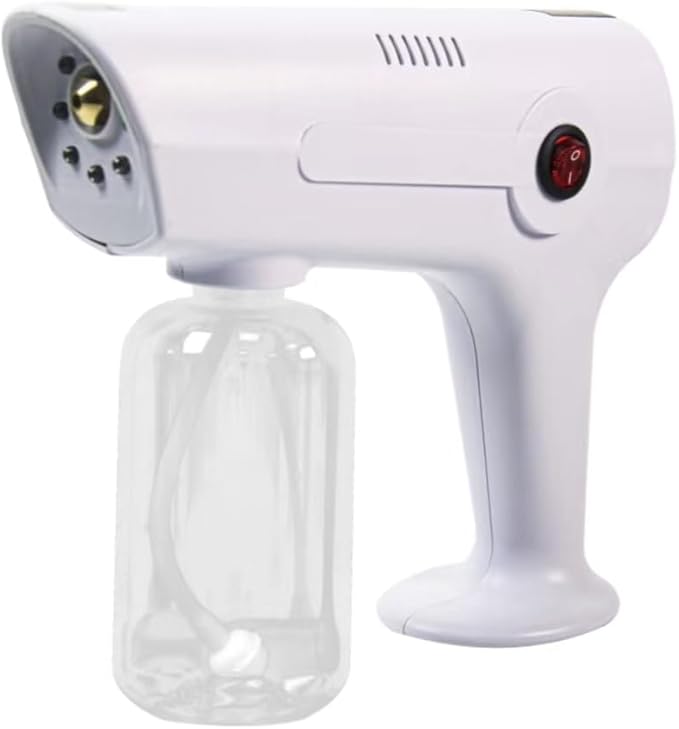 Portable Nano Steam Gun Hair Care Sprayer Hot Dyeing Care Red&Blue Micro Mist Machine Spray Gun Facial Steamer