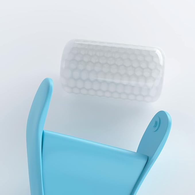 Ice Roller & Gua Sha Set, Skin Care for Face Wrinkles and Puffiness, Self Facial Massage Tools