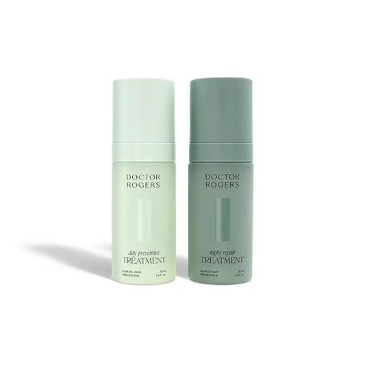 Doctor Rogers Advance DUO Bundle: Day Preventative and Night Repair Treatments, 1 Ounce each