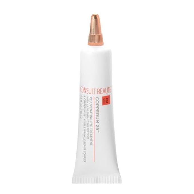 Consult Beaute Copperum 29 Rejuvenating Eye Treatment 0.5 oz. - Copper Peptides - Improve Appearance of Lines and Wrinkles - Hydrates Skin - Eye Lash Enhancing Serum