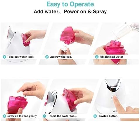 EZBASICS Facial Steamer Bundled with Aromatherapy Pads