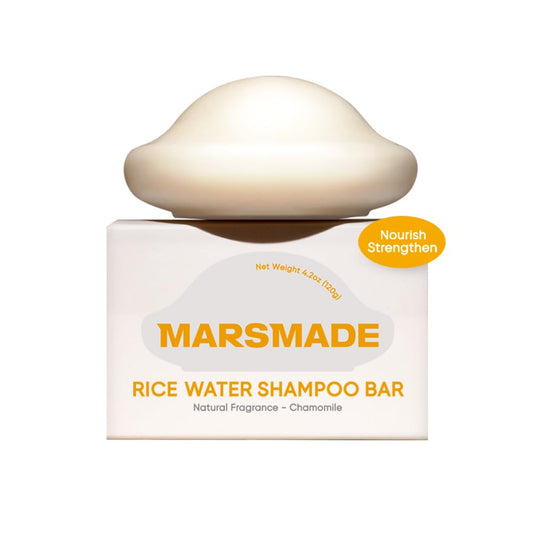 Rice Water Shampoo Bar 2.0 - Hydrating & Moisturizing Natural Hair Soap for Strengthening & Scalp Nourishment - Solid Bar for All Hair Types (120g, 4.23oz)