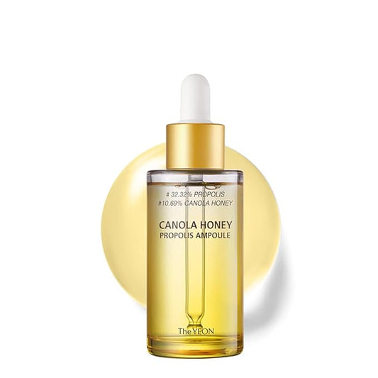 Canola Honey Propolis Super Glowing Ampoule 1.69 fl. oz /50ml Korean Skin Care, Glow Boosting / Visibly Firms, Smoothes and Boosts Radiance