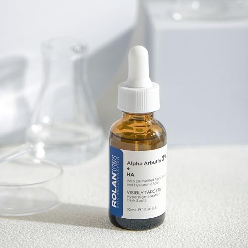ROLANYIN Alpha Arbutin 2% + HA Facial Serum Reduces Dark Spots Uneven Tone Deep Hydration Anti Aging Skin Repair and Texture Refinement Skin Care