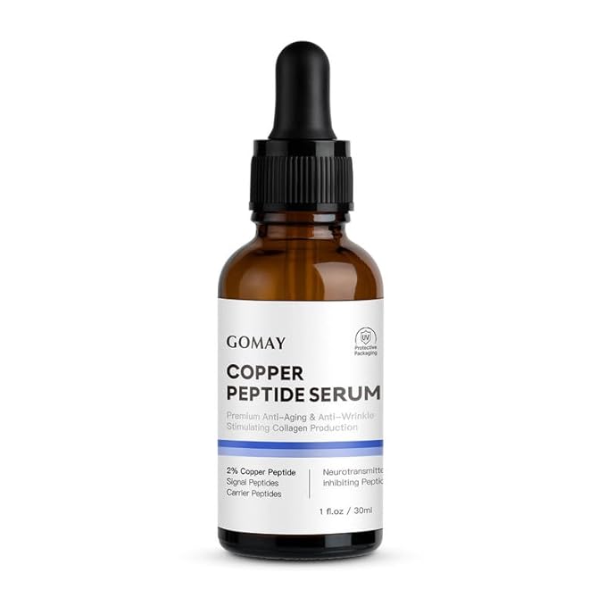 Luxury Copper Peptide Serum - Collagen Booster & Skin Renewal Formula, 1 Fl.Oz