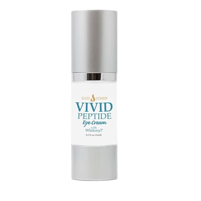 VIVID Peptide Eye Cream with Whitonyl for Dark Circles, Puffiness and Fine Lines - Brightens and Boosts Collagen for Firmness and Hydration