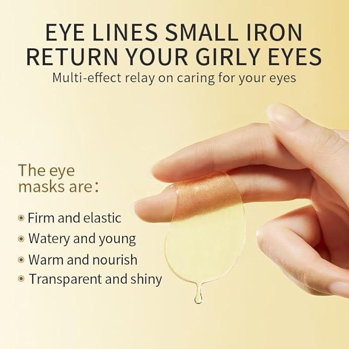 Gold Eye Mask Hydrating Moisturizing Gentle Moisturizing Improve Eye Dryness Eye Mask Patch
