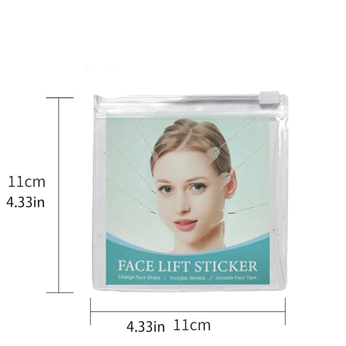 Face Lift Tape Invisible Instant, 80PCS Adhesive Lifting Saggy Skin Anti-Wrinkle Face Tape