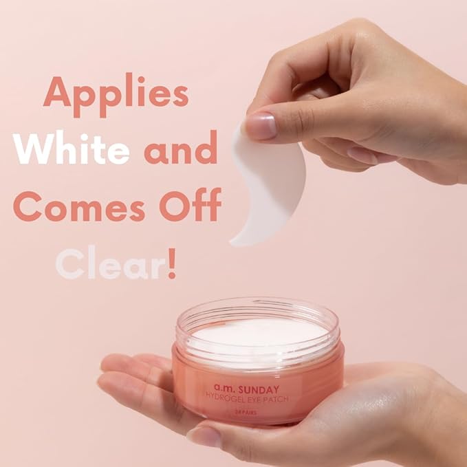 KOCOSTAR Hydrogel Eye Patches with Low Molecular Weight Norwegian Bio-Collagen, Reduces Dark Circles and Wrinkles, Under Eye Masks for Puffy Eyes, Hydrating for Dry Skin, Korean Skincare (48 patches)