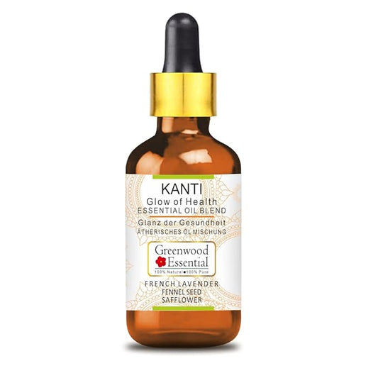 Kanti - Glow of Health. Complete Nourishment for Face. Ayurvedic Fomulation for Blemish Free, Acne Free, Even Tone Glowing Skin 15ml (0.50 oz)
