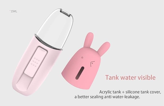 Nano Facial Mister, Clean Face Cool Mist, Portable Rechargeable Facial Sprayer - Moisturizing & Hydrating for Skin Care, Makeup, Eyelash Extension, Travel (Blue)