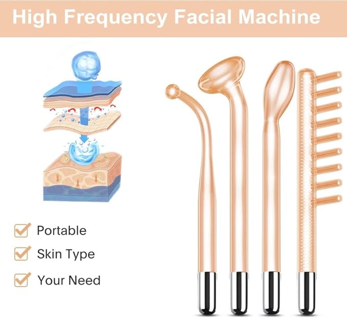 High Frequency Wand, Facial Device for Home