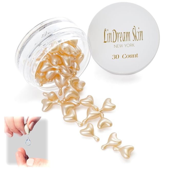 Serum Capsules for Face Skin Care - Boost Elasticity and Revive Collagen - Correction of Wrinkles and Tone Repair - Anti Aging, Hydrating, Lifting - 30 Capsules