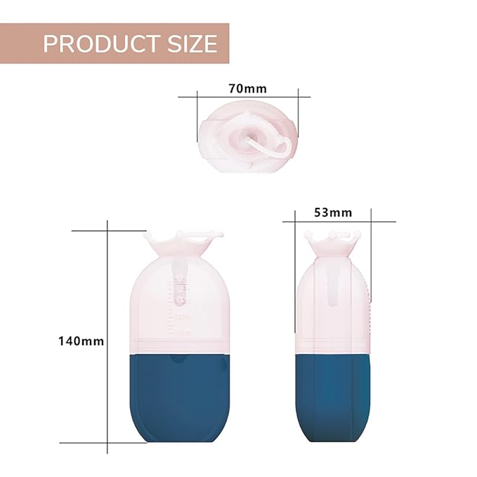 Ice Roller for Face and Eye - Silicone Ice Mold for Face - Cold Facial Massage Roller Skin Care Tools for Eye Puffiness Relief, Brighten Lubricate Shrink Pores, Remove Fine Lines (Dark blue)