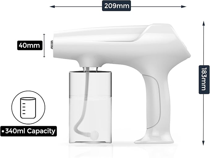 Barber Nano Spray，Cordless Portable Water Sprayer, USB-C Rechargeable for Barber, Salon, Home