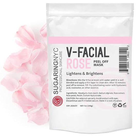 Bulgarian Rose Jelly Mask Vajacial Mask Rose with Rose Micro Elements V-Facial by Sugaring NYC 7oz 200g