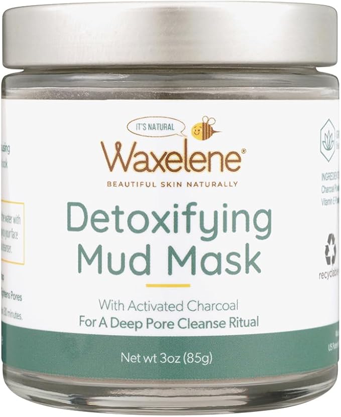 Waxelene Multi-Purpose Ointment, Organic, Large Jar & Detoxifying Mud-Mask