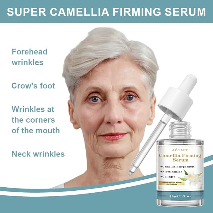 Camellia Japonica Hydrating Serum for Face – Anti-Aging, Wrinkle-Reducing Facial Treatment with Hyaluronic Acid, Vegan & Cruelty-Free, 1 Fl Oz