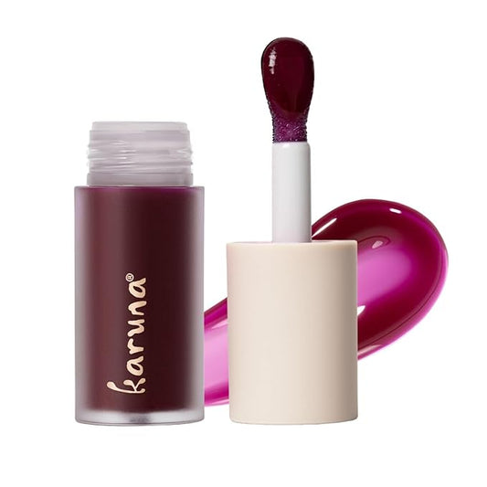 Karuna Skin - Tinted Lip Oil, Soothing & Moisturizing Lip Products with Peptides, Antioxidants, Hydrating Flattering Vegan Lip Tint, Grow, 4.8 mL/0.16 fl. oz