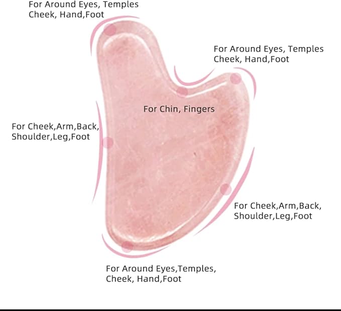 Face Roller Skin Care - Jade Roller Gua Sha Set, Rose Quartz Face Roller | Ultimate Facial Skin Care Products & Beauty Products Tools | Jade Facial Roller for Face and Eye Massager