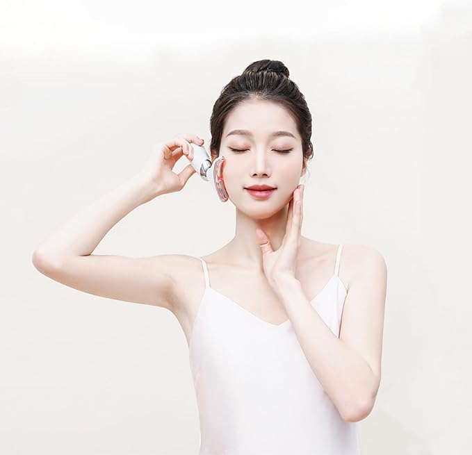 Face Massager, Multifunctional Facial Skin Care Tools for Home Use, 4 Colors and 4 Modes with Gua Sha Facial Tools