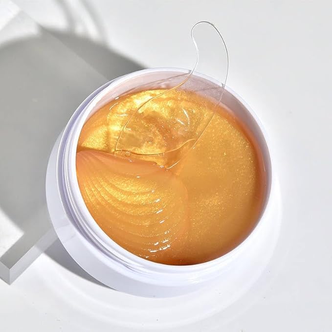 Nourishing Collagen & Peptide Under Eye Patches. With Vitamin E and Hyalauronic Acid. All Organic, Vegan and Paraben Free. (Black)