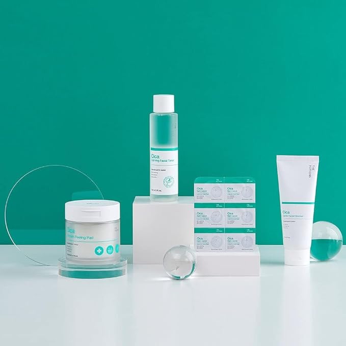 The Potions Cica Night Capsule | 6 Count, 2 ml each | For Acne prone skin, sensitive skin | Skin Soothing, Skin Balance, Skin Barrier | Product of Korea