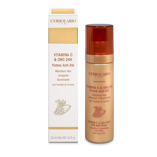 LErbolario Vitamin C & 24K Gold Anti-Ageing Face Mask