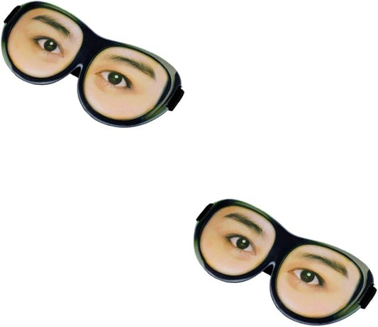 Mobestech 2pcs Travel Eye Mask Eye Mask for Travel Spoof Eye Mask Stereoscopic Eye Mask Eye Printing Eyeshade Funny Eye Masks for 3D Eye Eyeshade 3D Sleeping Eyeshade at Night Blindfold