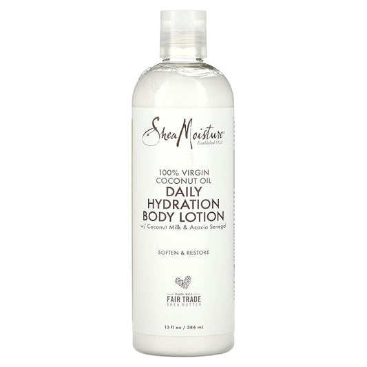 100% Virgin Coconut Oil Daily Hydration Body Lotion by Shea Moisture for Unisex - 13 oz Body Lotion