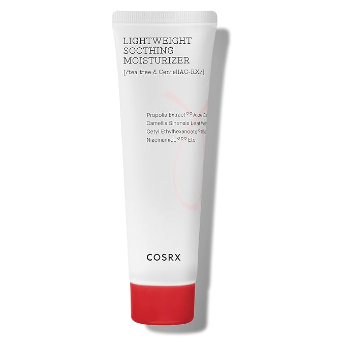 COSRX AC Collection Lightweight Soothing Moisturizer, 80ml / 2.70 fl.oz | Aloe Vera Leaves Extract 71.2% | Animal Testing Free, Paraben Free