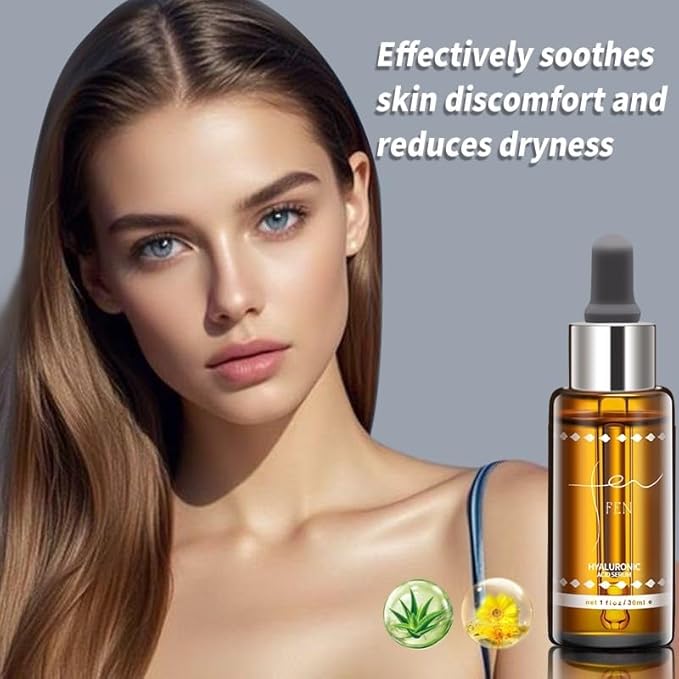 85% Hyaluronic Acid Serum – Deep Hydration & Anti-Aging Moisturizer, Lightweight & Fast-Absorbing, Enriched with B5,Aloe & Chamomile for Plump, Radiant, Glass Skin – 30ml / 1oz